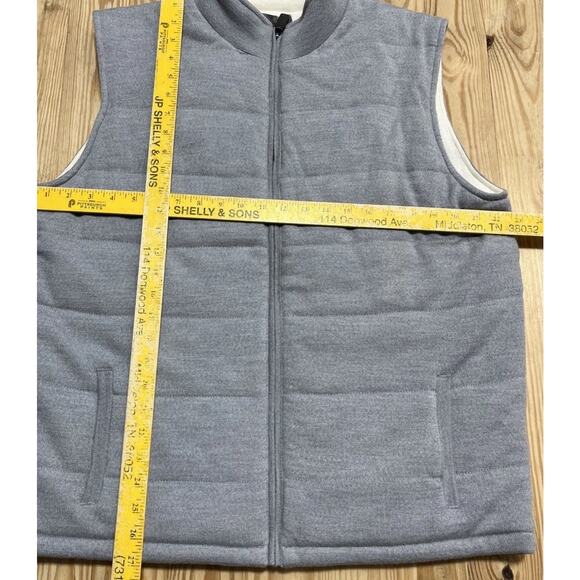 NWT CREMIEUX SIGNATURE COLLECTION MOCK NECK 100% MERINO WOOL FULL ZIP VEST XL - Picture 5 of 6